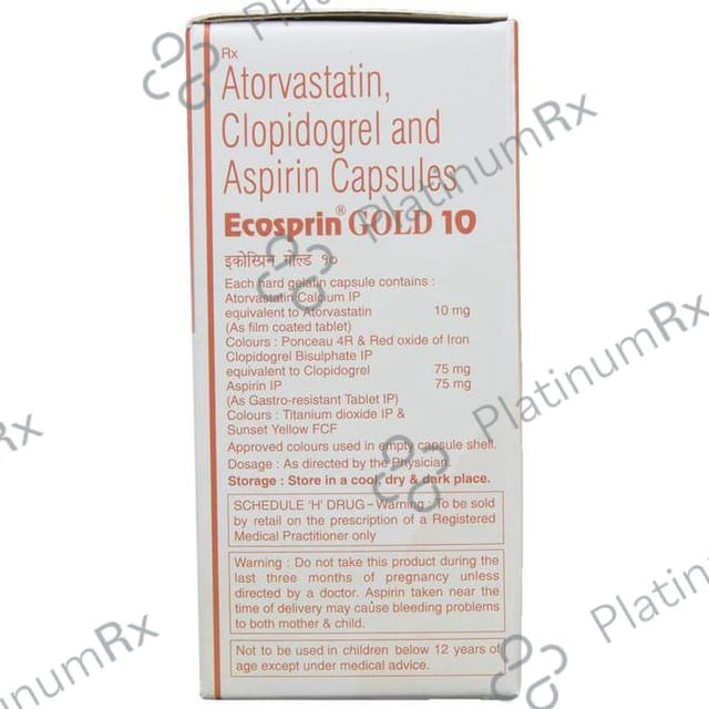 Ecosprin Gold 75/10/75mg Capsule 10s