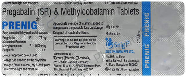 Prenig 1500mcg/75mg Tablet 10s
