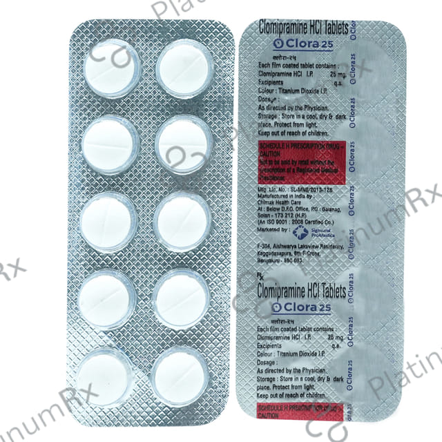 Clora 25mg Tablet 10s