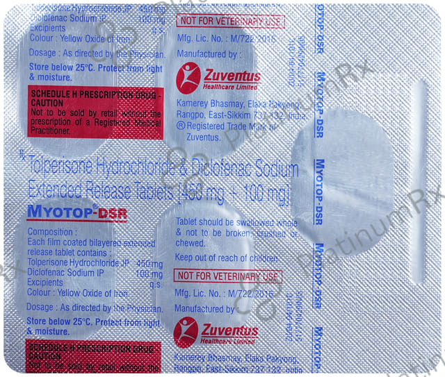 Myotop DSR 450/100mg Tablet 5s