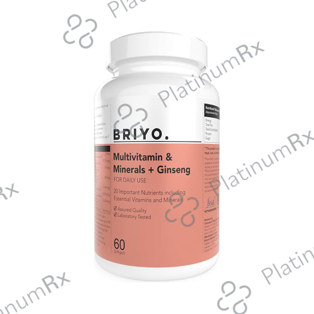 Briyo Multivitamin & Minerals with Ginseng Softgel Capsule