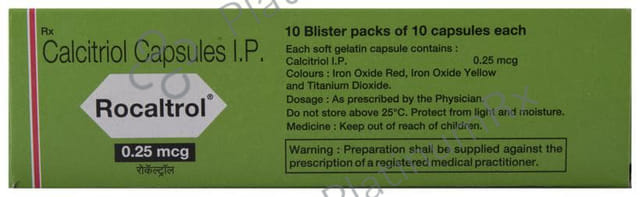 Rocaltrol 0.25mcg Capsule 10s