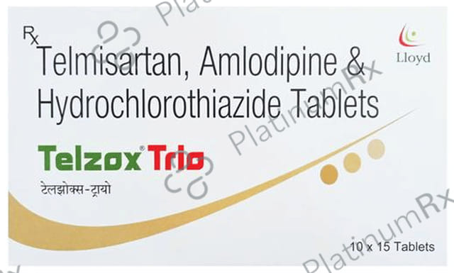 Telzox Trio 5/12.5/40mg Tablet 15s