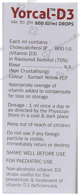 Yorcal-D3 Oral Drops Mango