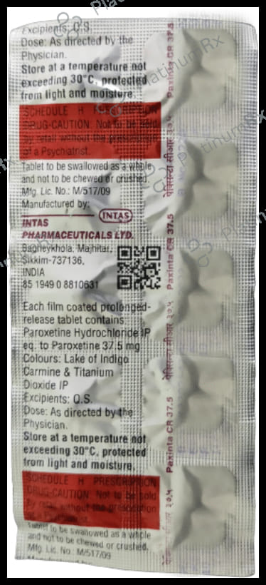 Paxinta CR 37.5 Tablet