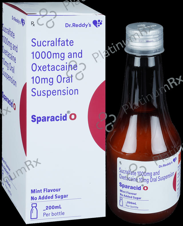 Sparacid O Mint Oral Suspension 200ml