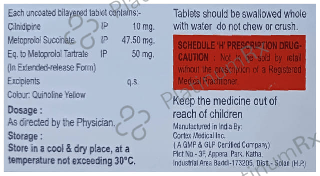 Vrimolol CL 50/10 Tablet ER
