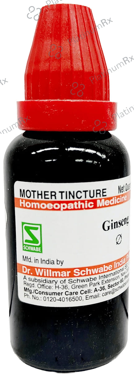 Dr Willmar Schwabe India Ginseng Mother Tincture Q