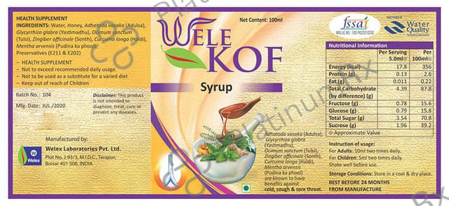 Wele Kof Syrup 100ml