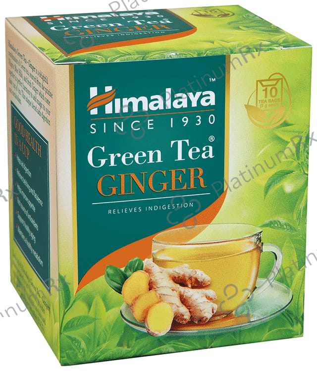 Himalaya Green Tea Sachet (2gm Each) Ginger 10 Sachets