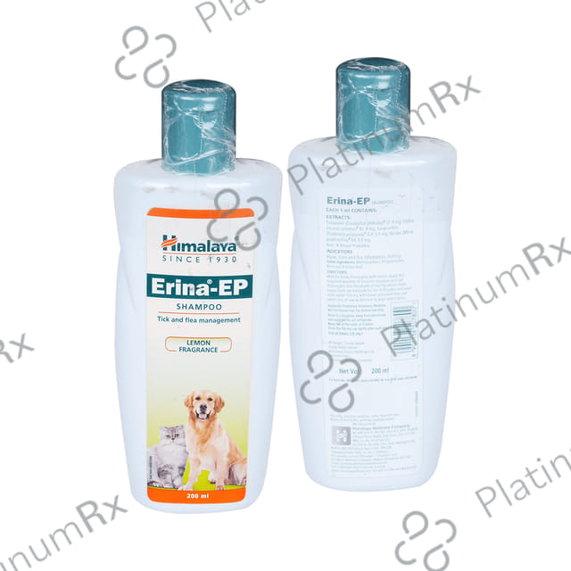Himalaya Pet Care Himalaya Erina-EP Tick and Flea Control Shampoo (For Pets) Lemon Fragrance