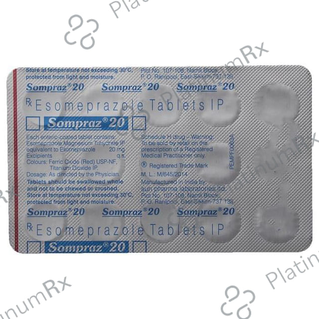 Sompraz 20mg Tablet 15s