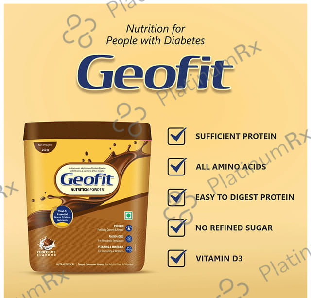 Geofit Nutrition Protein Powder with Vitamins & Minerals Chocolate