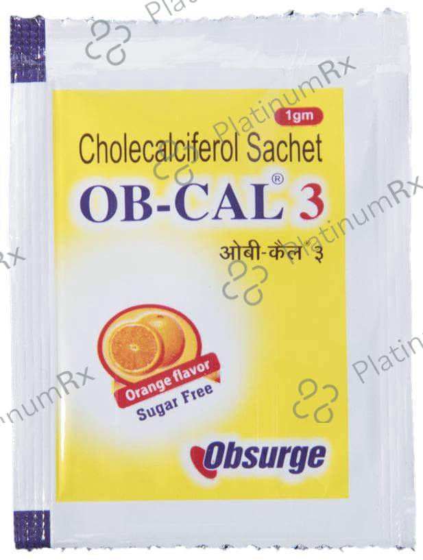 OB-Cal 3 Sachet 1gm Orange Sachet