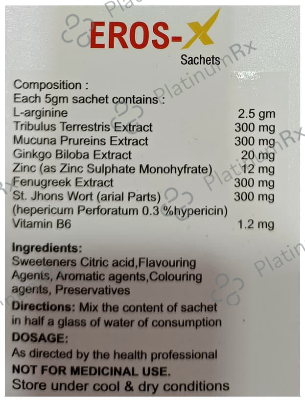 Eros-X Sachet Orange Sugar Free