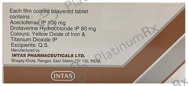 Doverin A 80/100mg Tablet 10s