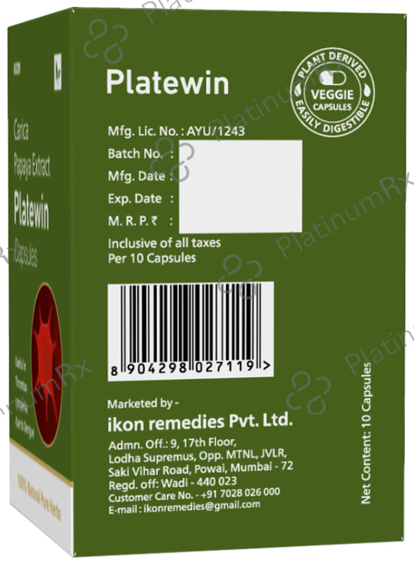 Platewin Capsule (10 Each) 1 Bottle