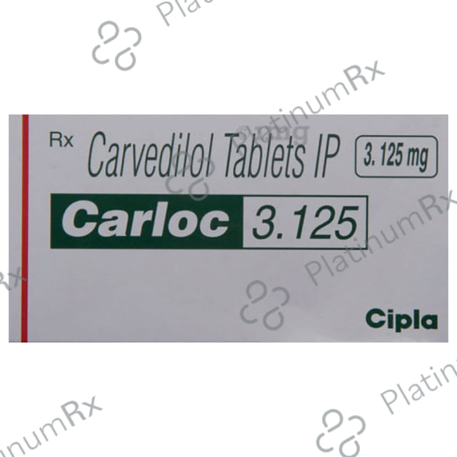 Carloc 3.125mg Tablet 15s