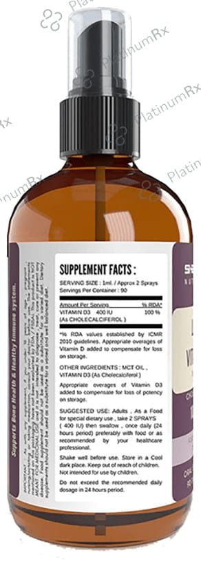 Sharrets Nutritions Liquid Vitamin D3 400IU Oral Unflavored