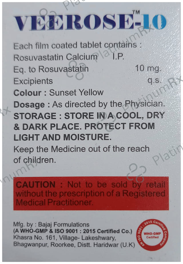 Veerose 10mg Tablet 10s