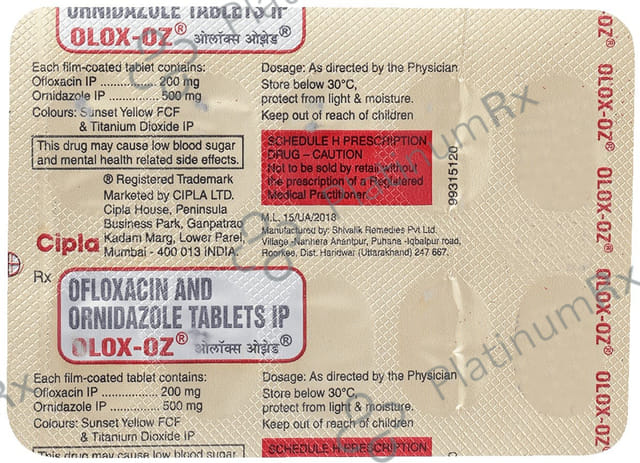 Olox OZ 200/500mg Tablet 10s