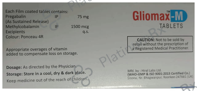 Gliomax-M Tablet SR