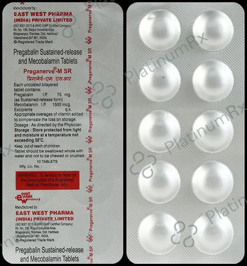 Preganerve M 1500mcg/75mg Tablet SR