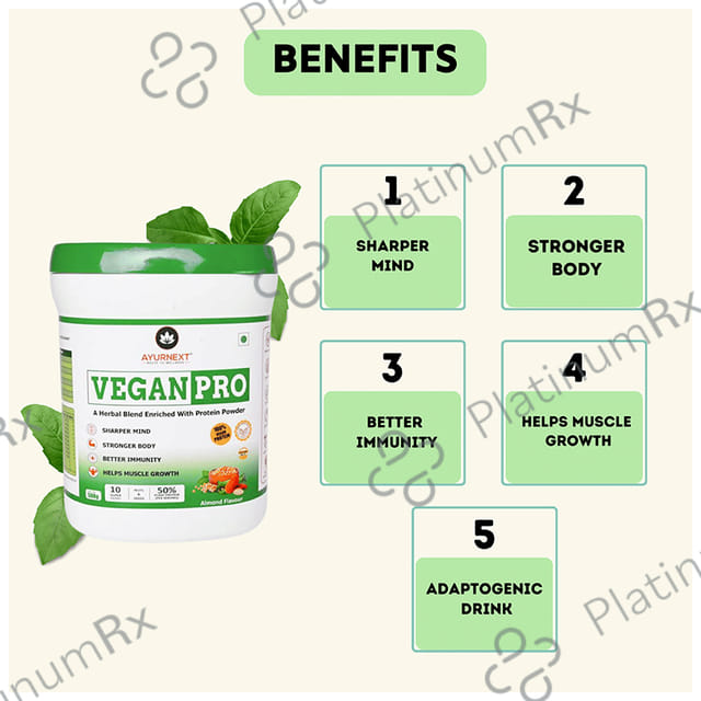 Ayurnext Vegan Pro Protein Powder Almond