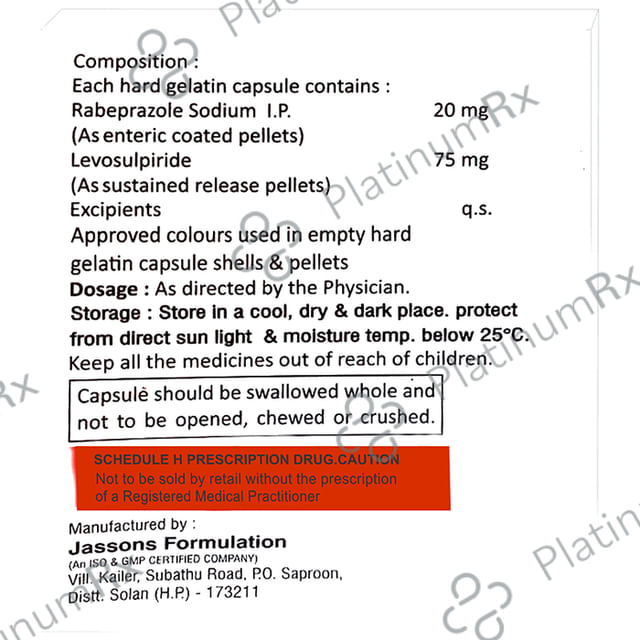 Rivera LD 75/20mg Capsule SR 10s