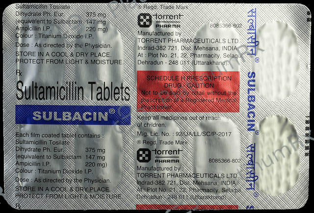 Sulbacin 375mg Tablet 10s
