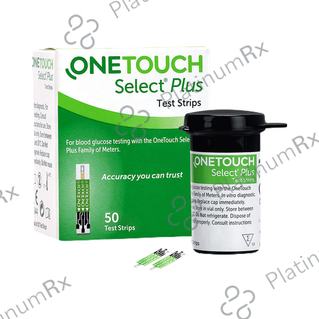 OneTouch Select Plus Test Strip Green 50s