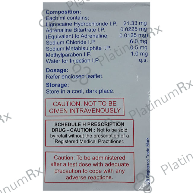 Xicaine Injection 30 ml