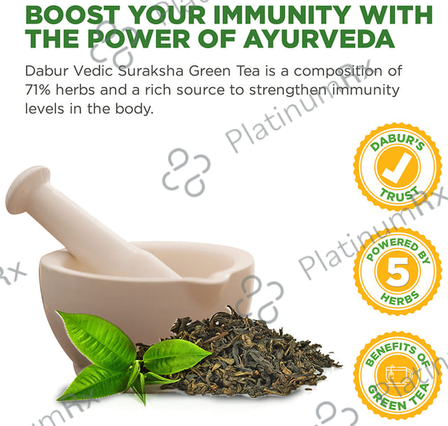 Dabur Vedic Suraksha for Immunity - Green Tea