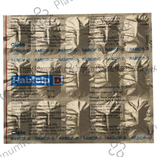 Rabicip D 30/20mg Capsule SR 15s