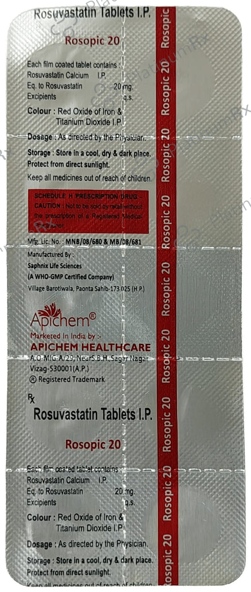 Rosopic 20mg Tablet 10s
