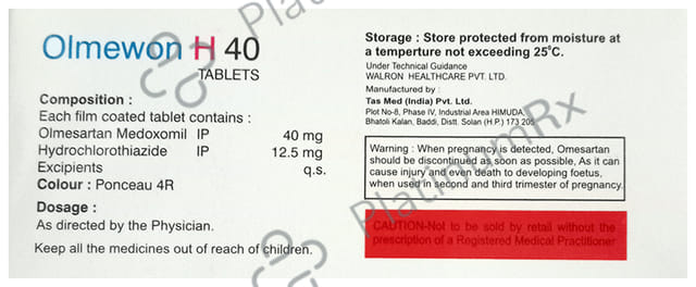 Olmewon H 40 Tablet