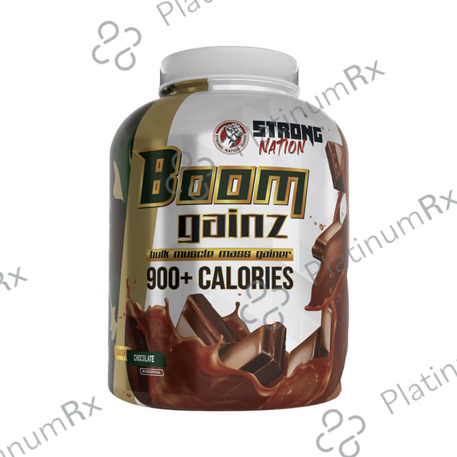 Strong Nation Boom Gainz Bulk Muscle Mass Gainer Powder Chocolate