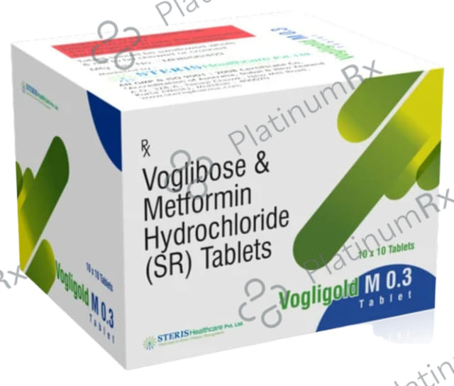 Vogligold M 1000/0.3mg Tablet 10s