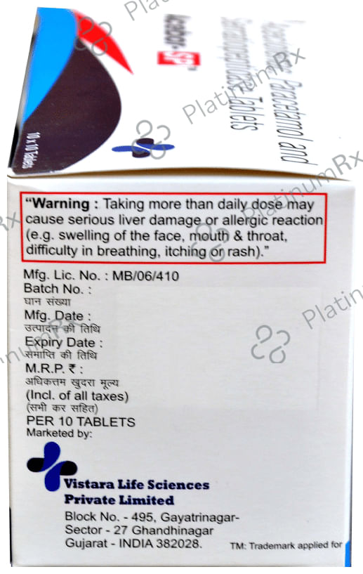 Acebor SP 100/325/15mg Tablet 10s