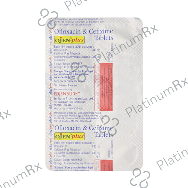 Ojen Plus 200/200mg Tablet 10s