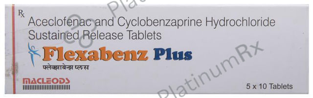 Flexabenz Plus 200/15mg Tablet SR 10s