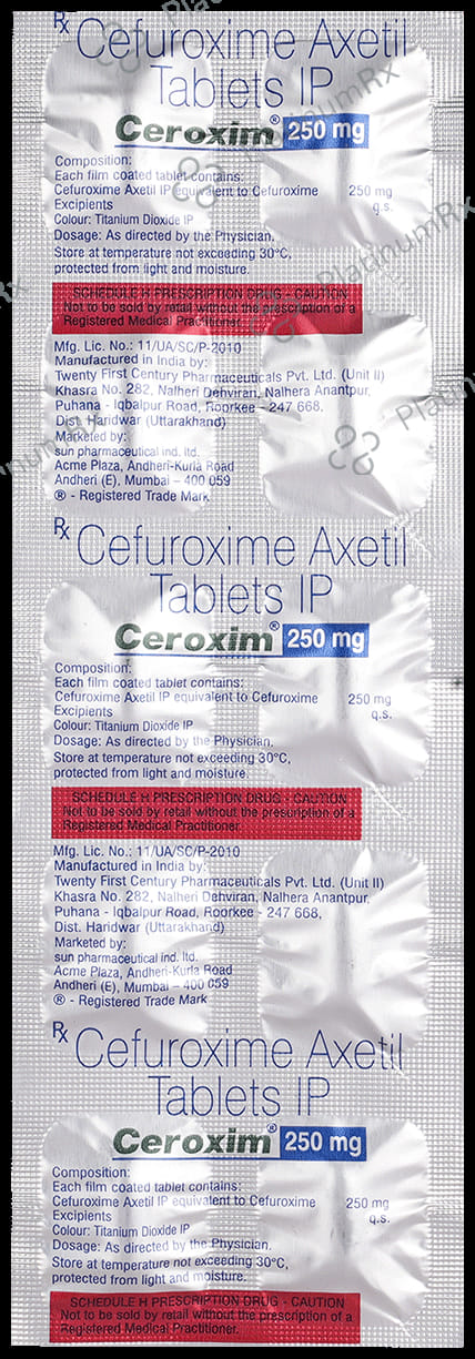 Ceroxim 250mg Tablet 10s