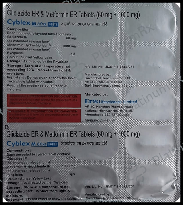 Cyblex M 60XR Forte Tablet 15 tablets