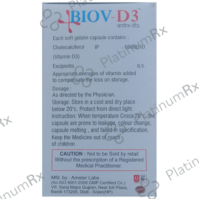 Biov-D3 Softgel Capsule