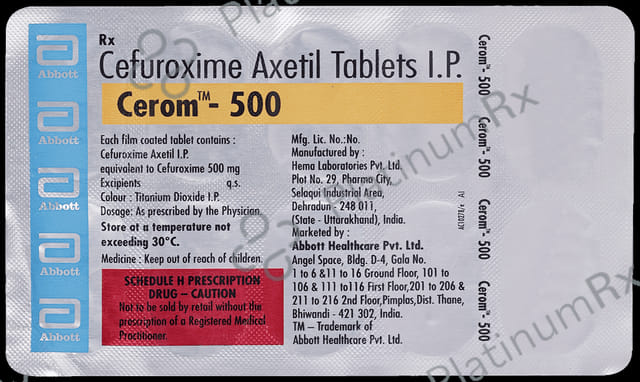 Cerom 500mg Tablet 10s