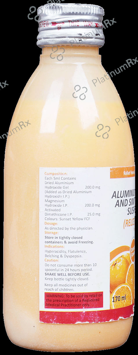Relcer Mps Plus Oral Suspension Orange 170ml