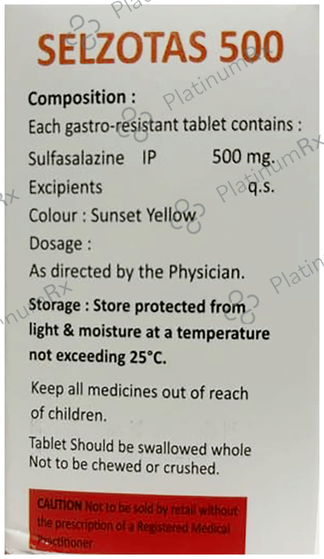 Selzotas 500mg Tablet DR