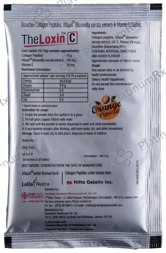 Theloxin C Sugar Free Sachet 10.75gm