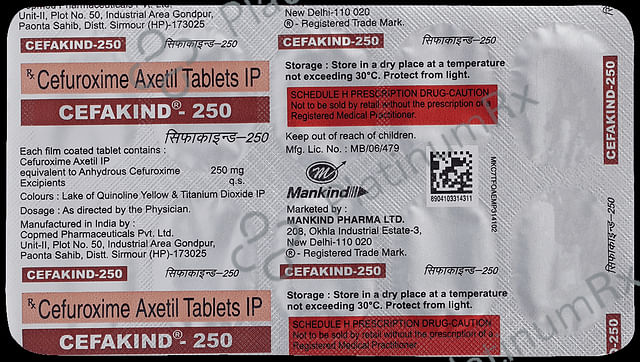 Cefakind 250mg Tablet 10s