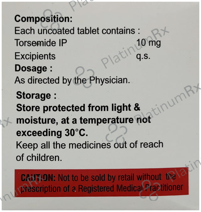 Torsitas 10mg Tablet 15s